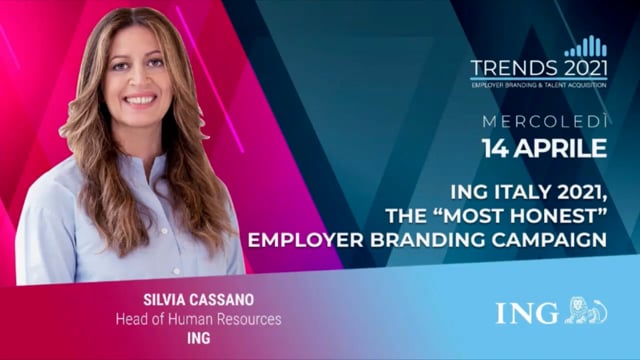 Thumbnail ING Italy 2021, the “most honest” employer branding campaign ING