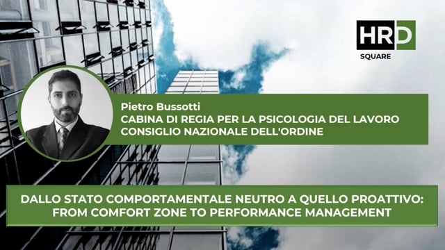 Thumbnail From comfort zone to performance management PIETRO BUSOTTI