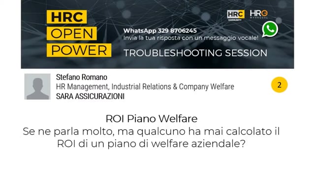 Thumbnail Giuseppe Diodati risponde su_ROI Piano Welfare