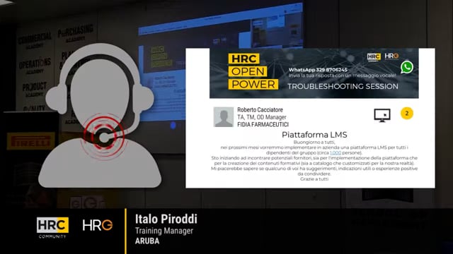 Thumbnail Italo Piroddi risponde su Piattaforma LMS