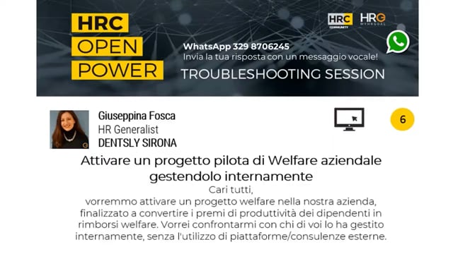 Thumbnail Deborah Radrizzani risponde_Attivare un progetto pilota di Welfare aziendale gestendolo internamente