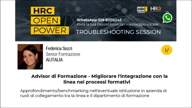 Thumbnail Giovanni Di Muoio_Risponde su_ADVISOR DI FORMAZIONE - MIGLIORARE L'INTEGRAZIONE CON LA LINEA NEI PROCESSI FORMATIV