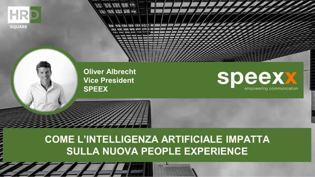 Thumbnail Come l’intelligenza artificiale impatta sulla nuova people experience_SPEEXX