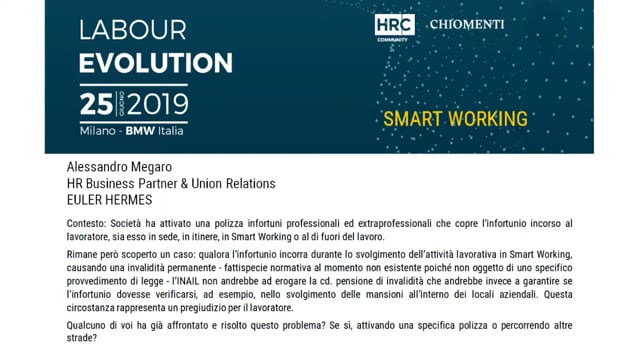 Thumbnail Luigi Mariani risponde su SMART WORKING