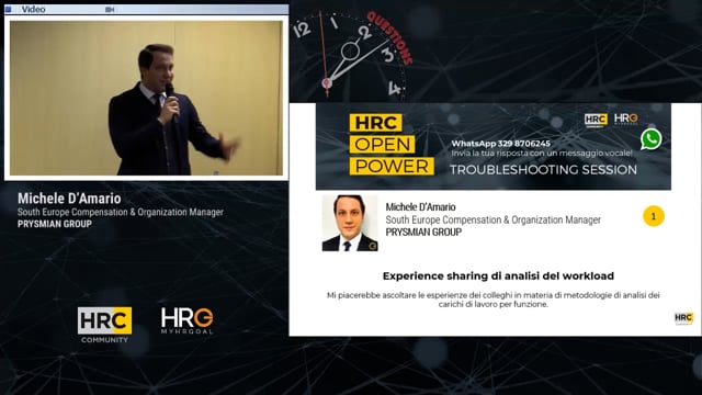 Thumbnail Michele D'Amario_domanda_EXPERIENCE SHARING DI ANALISI DEL WORKLOAD