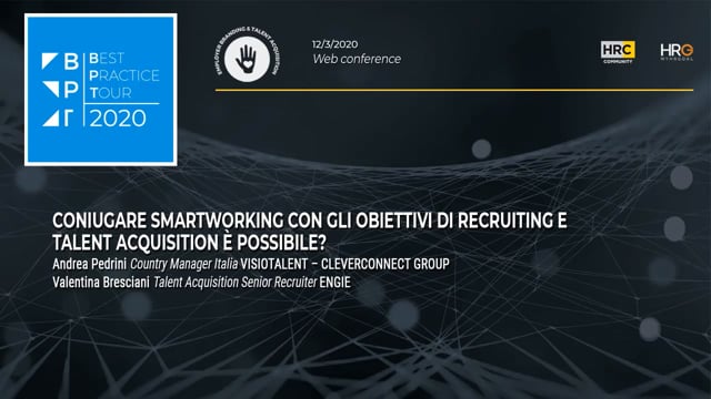 Thumbnail Coniugare smart working con gli obiettivi di recruiting e talent acquisition_VISIOTALENT _CLEVERCONNECT GROUP_ENGIE