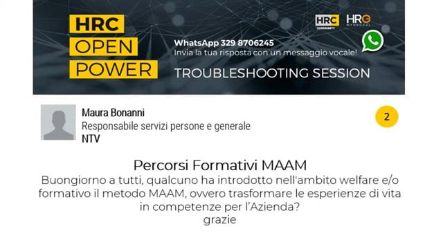 Thumbnail Andrea Belli risponde su Percorsi Formativi MAAM