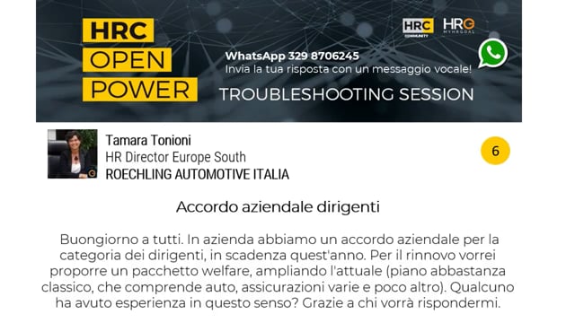 Thumbnail Antonio Romano risponde su_ACCORDO AZIENDALE DIRIGENTI