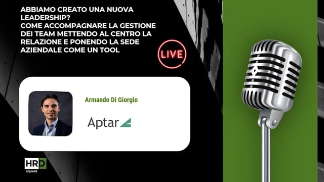 Thumbnail Abbiamo creato una nuova leadership APTAR