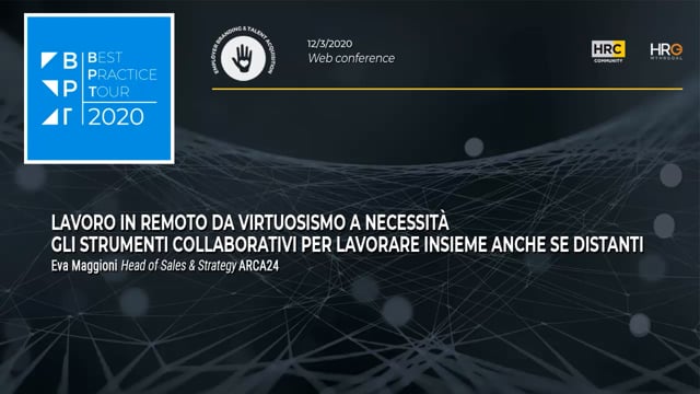 Thumbnail Lavoro in remoto: da virtuosismo a necessità. Gli strumenti collaborativi_ARCA24