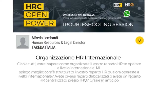 Thumbnail Carmen Galegi risponde su_Organizzazione HR Internazionale