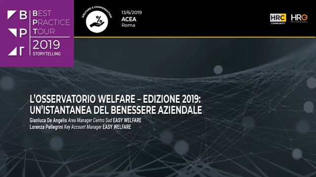 Thumbnail L’osservatorio welfare – edizione 2019: un’istantanea del benessere aziendale_Gianluca De Angelis_EASY WELFARE