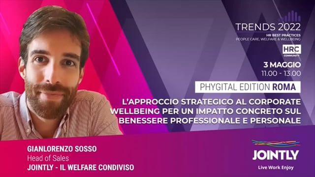 Thumbnail L’approccio strategico al corporate wellbeing per un impatto concreto.. JOINTLY-IL WELFARE CONDIVISO