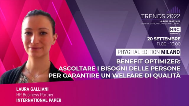 Thumbnail Benefit optimizer, ascoltare i bisogni delle persone per garantire un welfare di qualità INTERNATIONAL PAPER