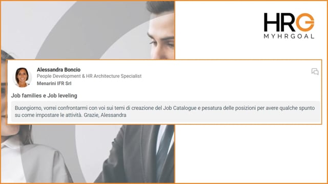 Thumbnail 1° Call MyHRGoal - Job families e Job leveling