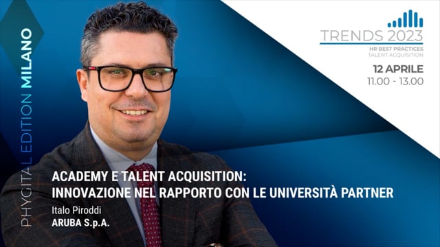 Thumbnail Academy e talent acquisition: innovazione nel rapporto con le università partner – ARUBA S.p.A