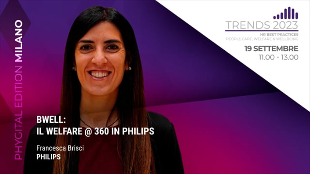 Thumbnail BWELL: il Welfare@360 in Philips - PHILIPS