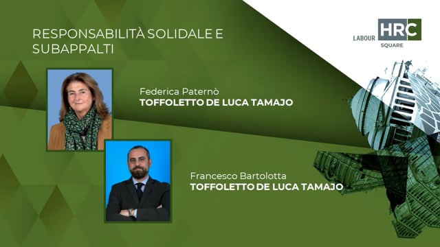 Thumbnail Responsabilità solidale e subappalti TOFFOLETTO DE LUCA TAMAJO