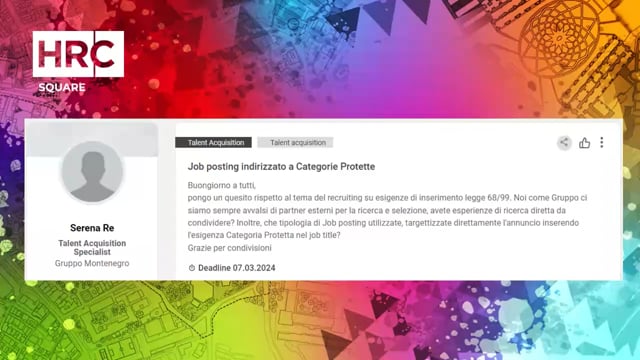 Thumbnail Q&A - Job posting indirizzato a categorie protette  MONSTER