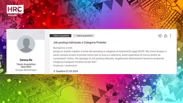 Thumbnail Job posting indirizzato a categorie protrette PWC